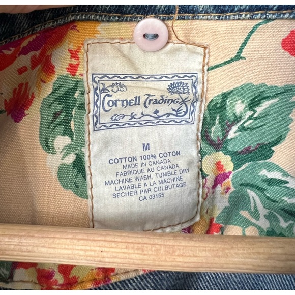 April cornel denim jacket with floral accents - Picture 3 of 3